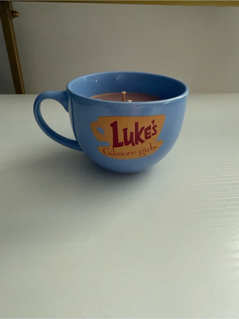 Luke's Diner Blue Gilmore Girls Mug Candle